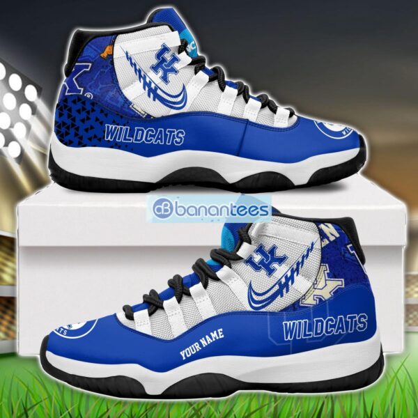 Kentucky Wildcats Air Jordan 11 Sneakers Custom Name Special Shoes For Fans Product Photo 1
