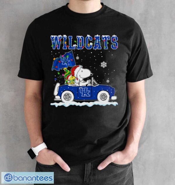Kentucky Wildcats Snoopy And Woodstock Driving Car Cute Snoopy Limited Edition Shirt - Black Unisex T-Shirt