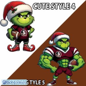 NCAA Florida State Seminoles Grinch Football Knitted Sweater Gift For Christmas - NCAA Florida State Seminoles New Grinch Ugly Christmas Sweater Photo 4