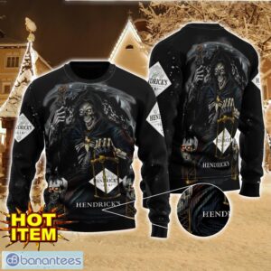 Hendrick's Gin Death Halloween All Over Print Sweater Halloween Gift For men And Women Product Photo 1