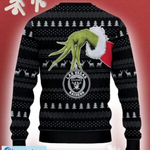 Las Vegas Raiders Grinch Driving Funny 3D Ugly Christmas Sweater For Men Women - Las Vegas Raiders Christmas Sweater Grinch Driving Photo 3