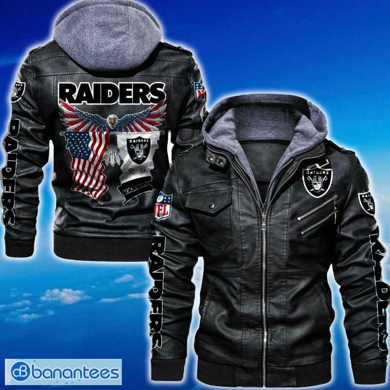 las vegas raiders nfl eagle 2d leather jacket black and brown color image Las Vegas Raiders NFL Eagle 2D Leather Jacket Black And Brown Color - Las Vegas Raiders NFL Eagle Leather Jacket_1
