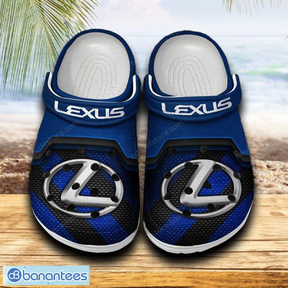 lexus car clog shoes blue color new gift for fans custom name image Lexus Car Clog Shoes Blue Color New Gift For Fans Custom Name - Lexus Car Clog Shoes Blue Color New Gift For Fans Custom Name