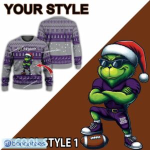 NCAA2 Weber State Wildcats Grinch Style Ugly Christmas Sweater Gift For Adult - NCAA2 Weber State Wildcats New Grinch Ugly Christmas Sweater Photo 2