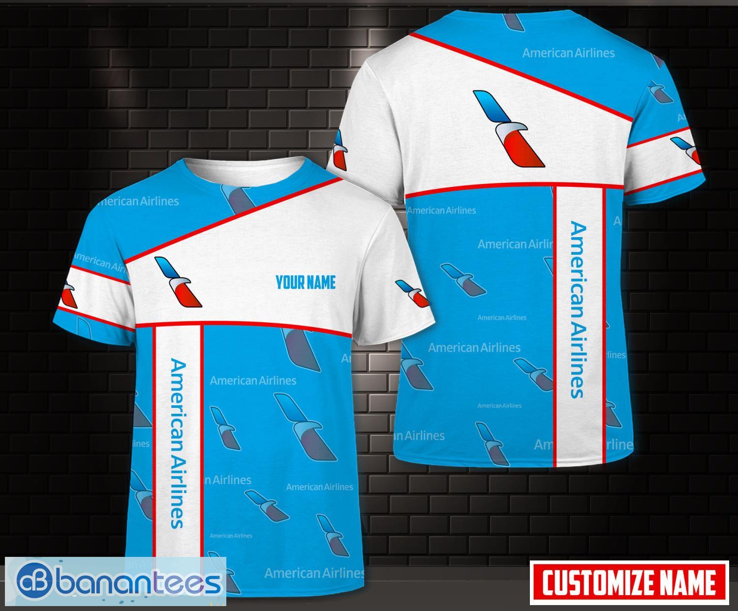 logo american airlines limited 3d t shirt custom name image Logo american airlines Limited 3D T-Shirt Custom Name Product Photo 1