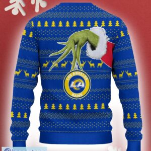 Los Angeles Rams Grinch Driving Funny 3D Ugly Christmas Sweater For Men Women - Los Angeles Rams Christmas Sweater Grinch Driving Photo 3