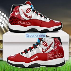 Indiana Hoosiers Air Jordan 11 Sneakers Custom Name Special Shoes For Fans Product Photo 1