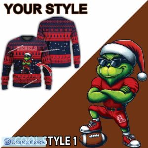NCAA Ole Miss Rebels New Grinch Knitted Christmas Sweater Gift For Men And Women - NCAA Ole Miss Rebels New Grinch Ugly Christmas Sweater Photo 2