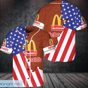 mcdonald's 3D Printed Baseball Jersey Shirt For Men And Women Unique Gift Product Photo 1