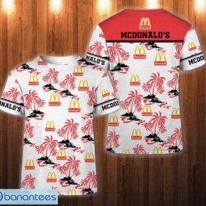 mcdonald's Limited 3D T-Shirt Beach Coconut Pattern Product Photo 1
