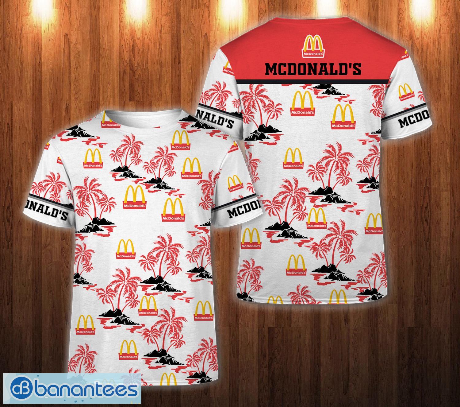 mcdonalds limited 3d t shirt beach coconut pattern image mcdonald's Limited 3D T Shirt Beach Coconut Pattern Product Photo