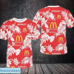 mcdonald's Logo Brand 3D T-Shirt Uniform Tropical Style Product Photo 1