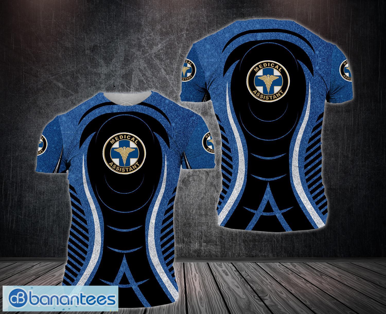medical assistant 3d full printing team 3d t shirt image Medical Assistant 3D Full Printing Team 3D T-Shirt Product Photo 1