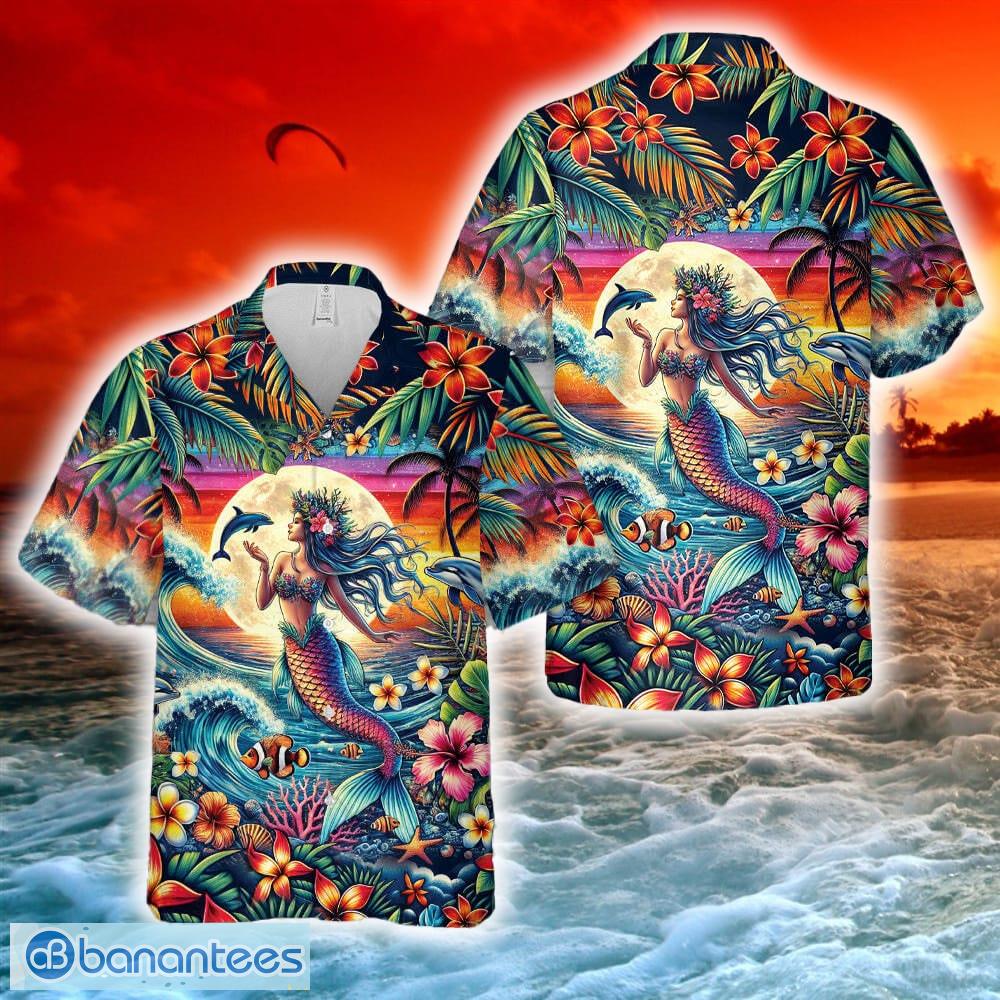 mermaid hawaiian shirt image Mermaid Hawaiian Shirt - Mermaid Hawaiian Shirt-1
