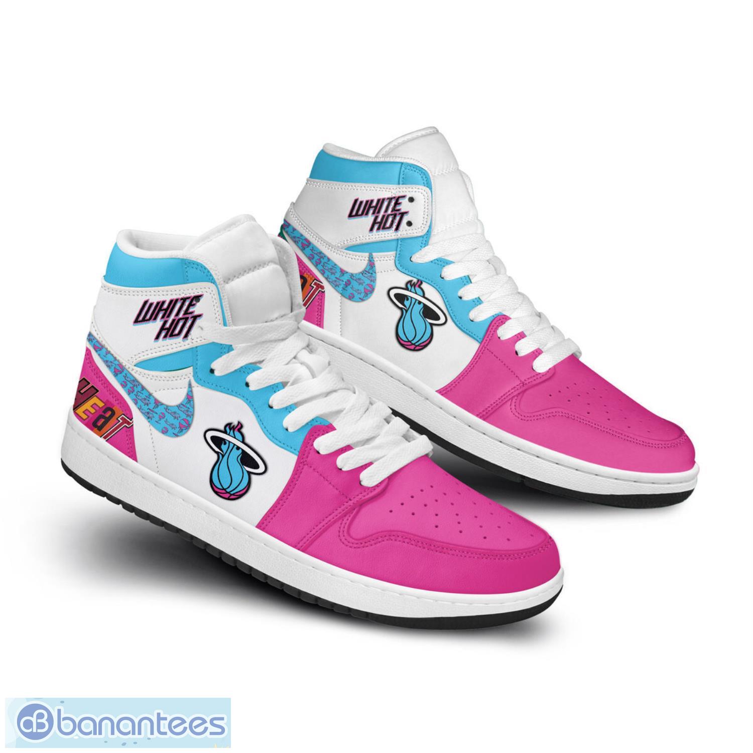 miami heat air jordan hightop sneakers shoes for men and women aj1 sneakers 1 image Miami Heat Air Jordan Hightop Sneakers Shoes For Men And Women AJ1 Sneakers Product Photo 2