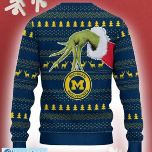 Michigan Wolverines Grinch Driving Funny 3D Ugly Christmas Sweater For Men Women - Michigan Wolverines Christmas Sweater Grinch Driving Photo 3