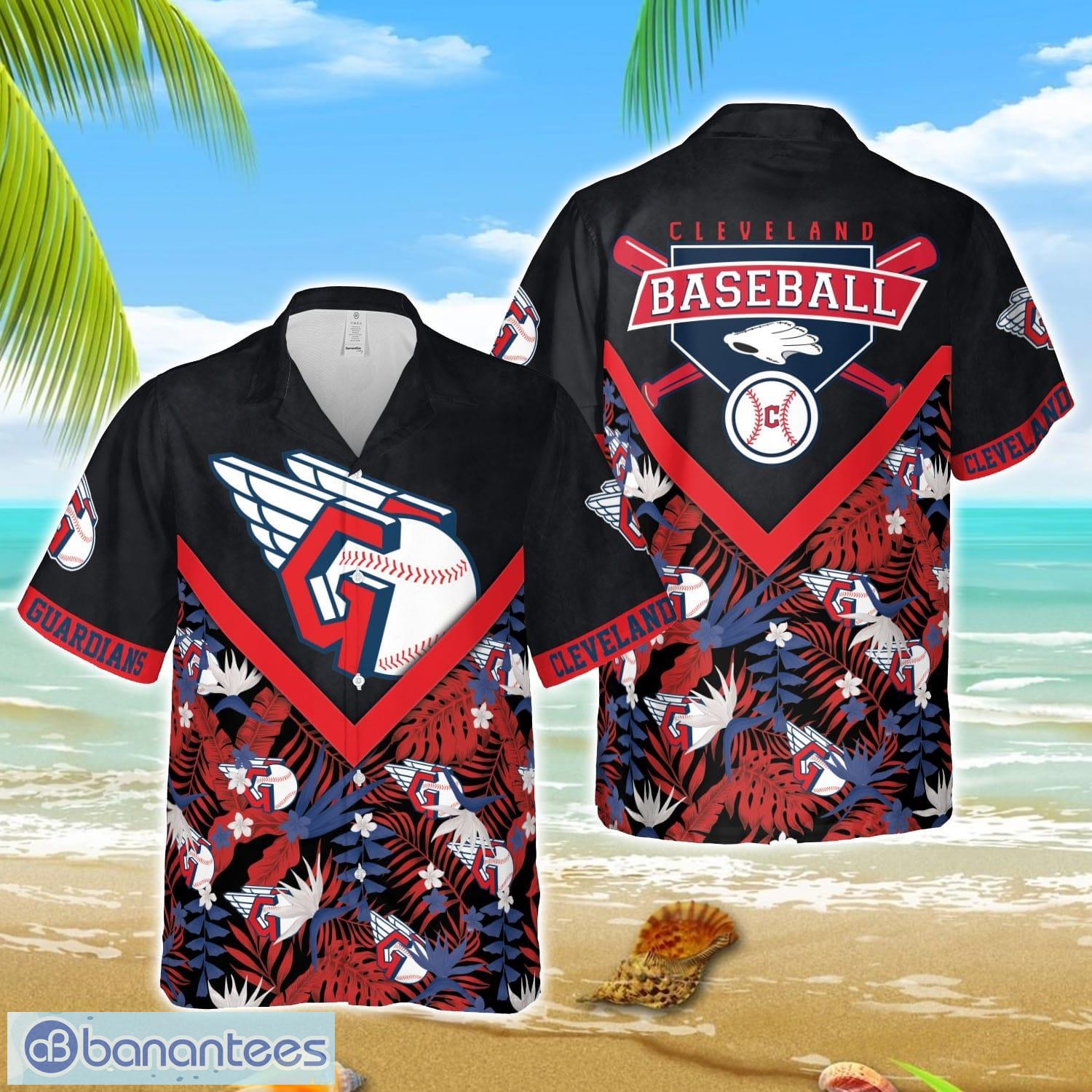 mlb hawaiian cleveland guardians mlb jersey shirt shirt hawaiian shirt image MLB Hawaiian Cleveland Guardians MLB Jersey Shirt shirt Hawaiian Shirt Product Photo 1