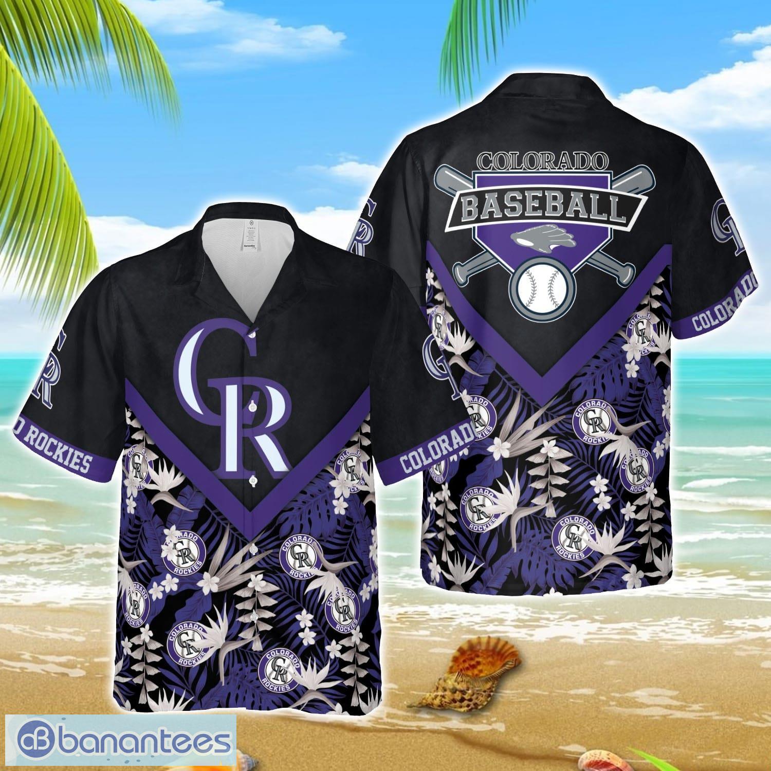 mlb hawaiian colorado rockies team mlb aloha 3d hawaiian shirt image MLB Hawaiian Colorado Rockies Team MLB Aloha 3D Hawaiian Shirt Product Photo 1