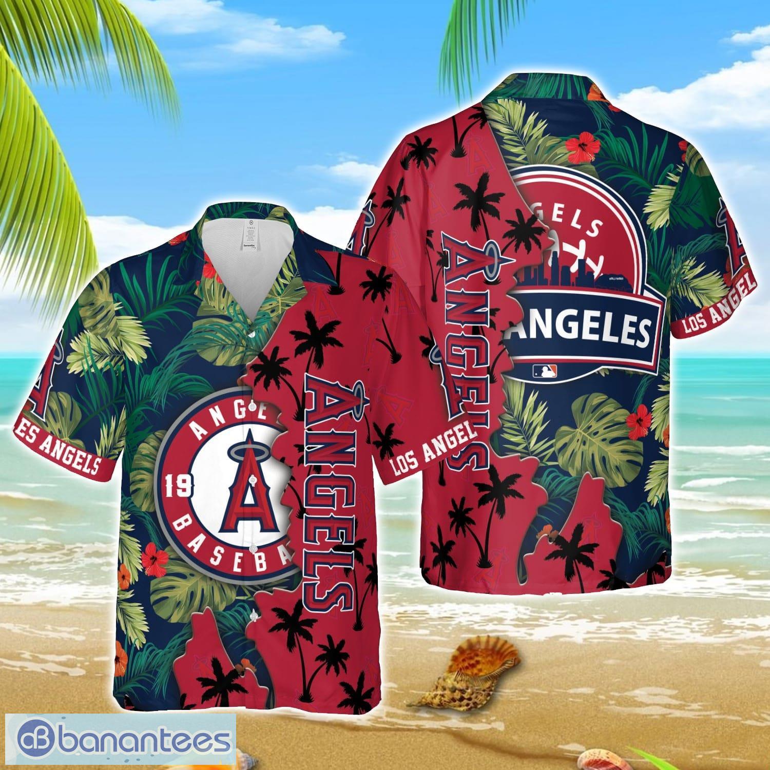 mlb hawaiian los angeles angels team mlb tropical 3d hawaiian shirt image MLB Hawaiian Los Angeles Angels Team MLB Tropical 3D Hawaiian Shirt Product Photo 1