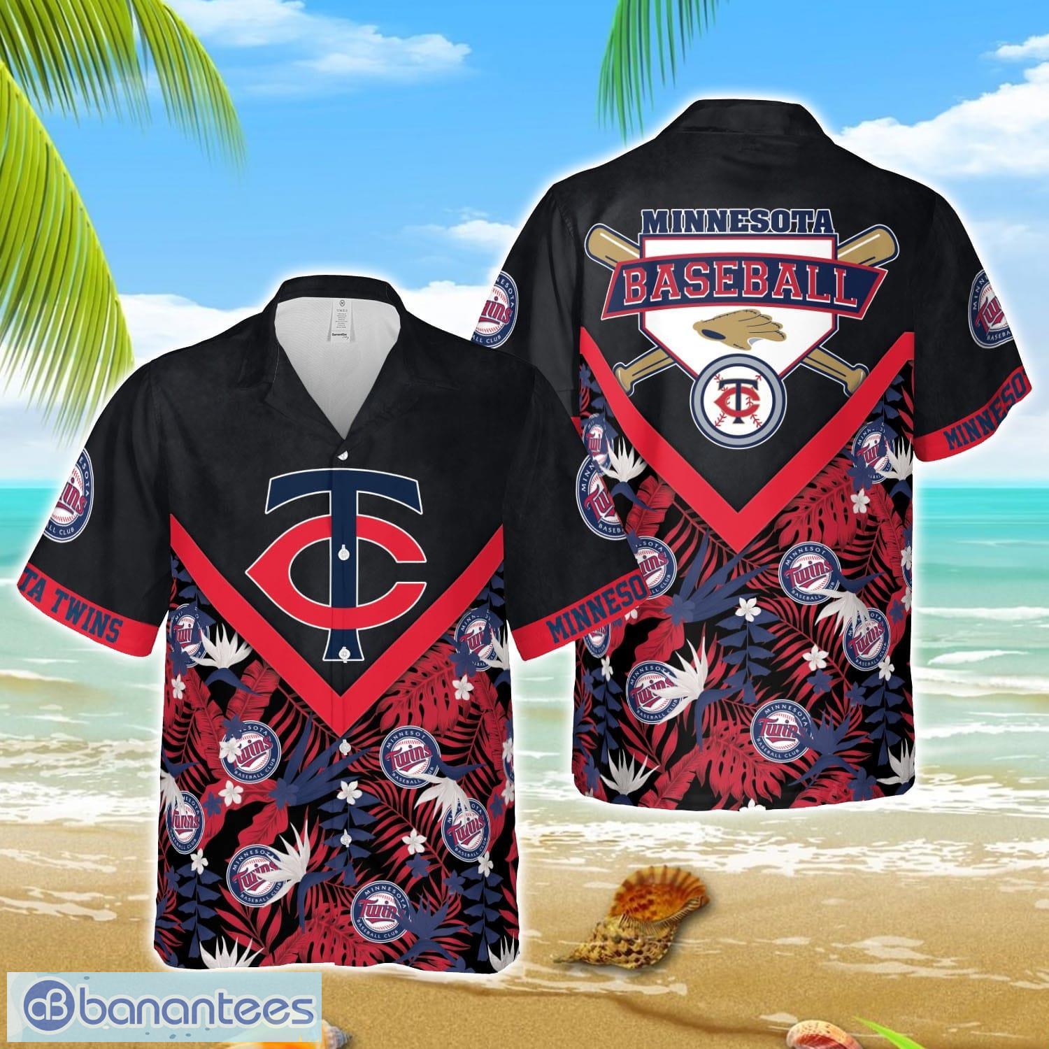 mlb hawaiian minnesota twins team mlb aloha 3d hawaiian shirt image MLB Hawaiian Minnesota Twins Team MLB Aloha 3D Hawaiian Shirt Product Photo 1
