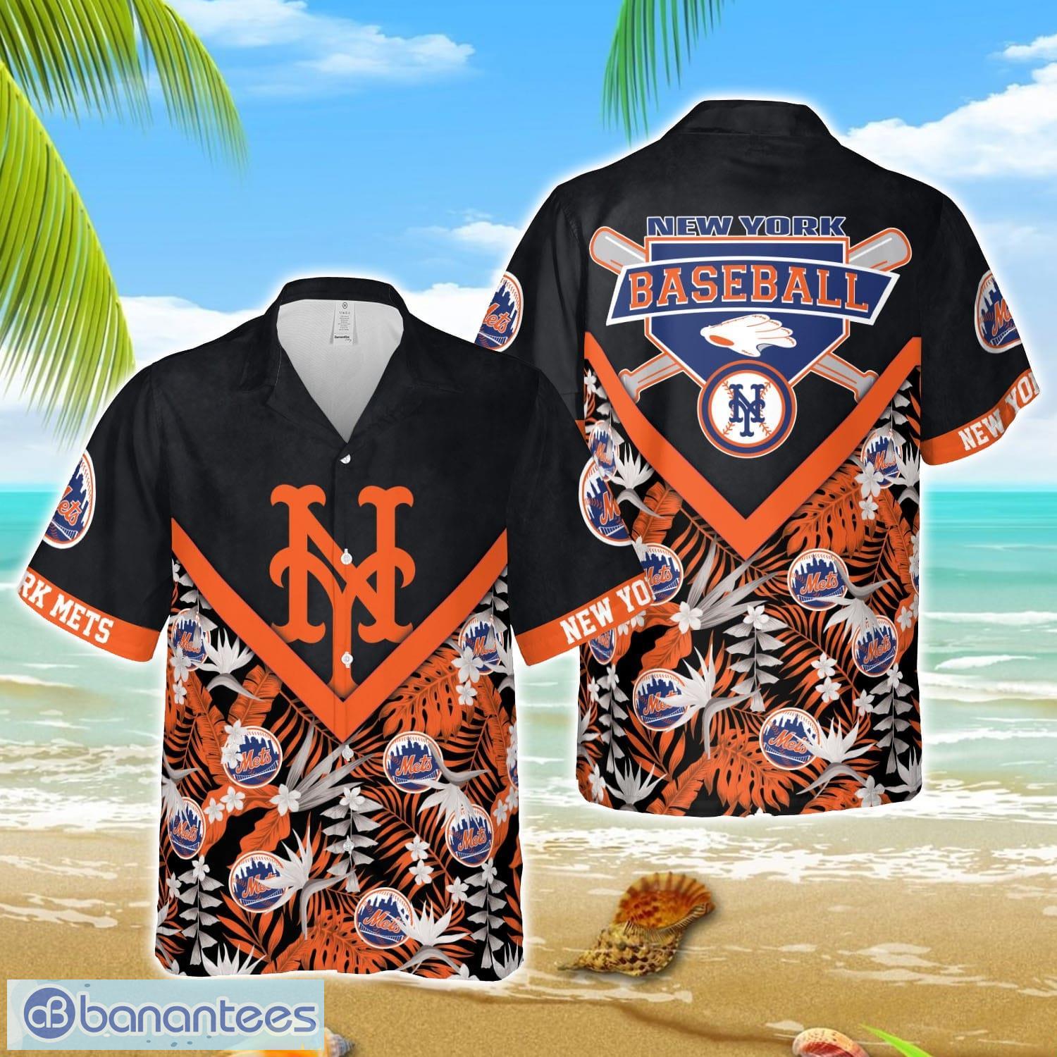 mlb hawaiian new york mets team mlb aloha 3d hawaiian shirt image MLB Hawaiian New York Mets Team MLB Aloha 3D Hawaiian Shirt Product Photo 1