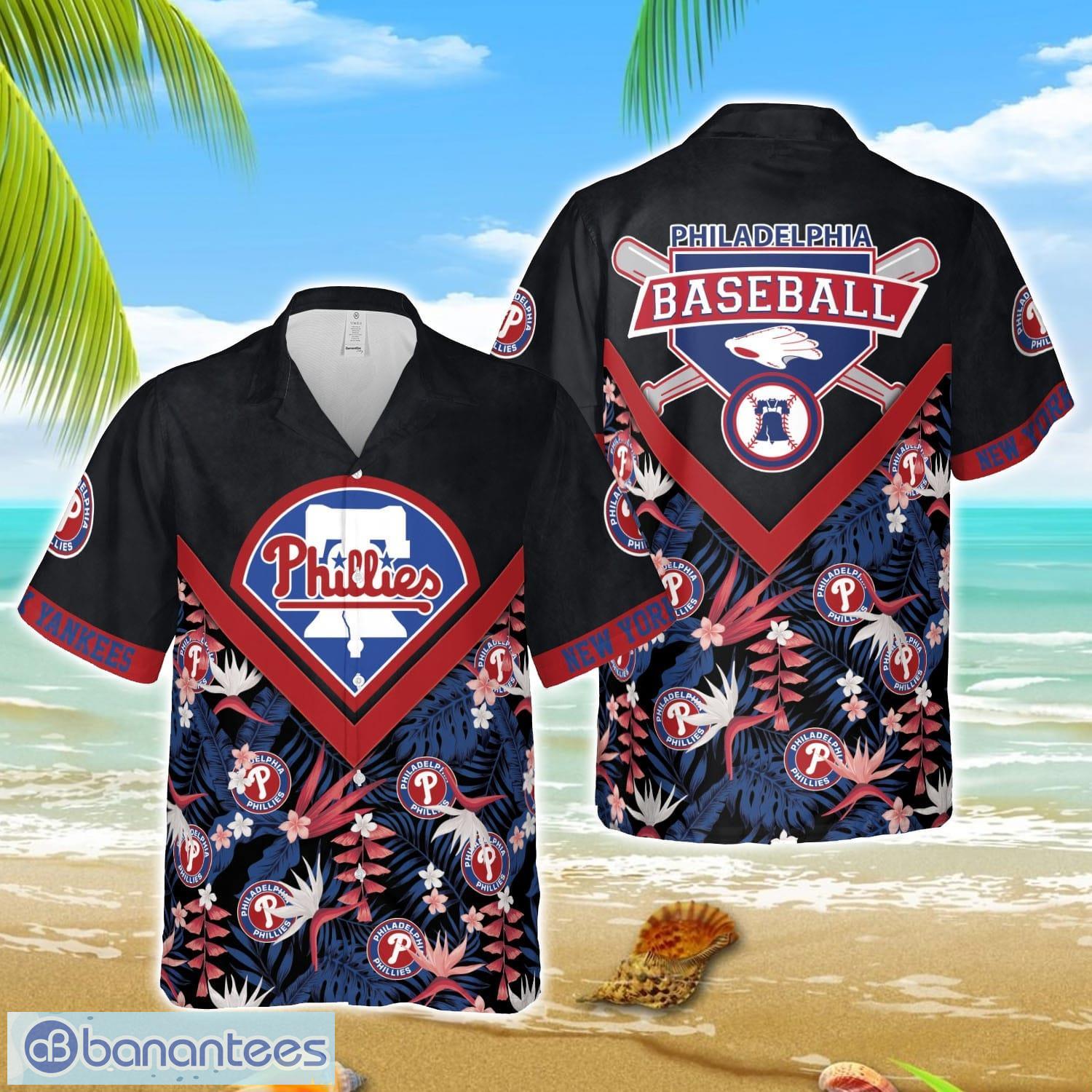 mlb hawaiian philadelphia phillies team mlb aloha 3d hawaiian shirt image MLB Hawaiian Philadelphia Phillies Team MLB Aloha 3D Hawaiian Shirt Product Photo 1