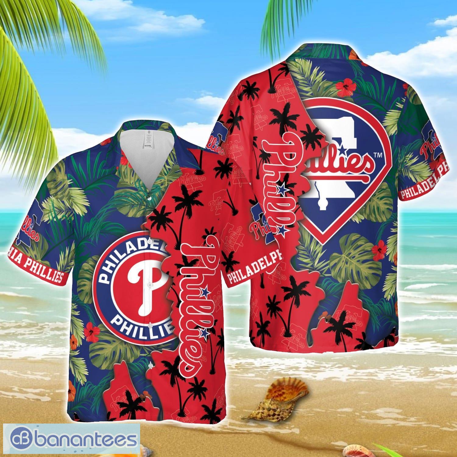 mlb hawaiian philadelphia phillies team mlb tropical 3d hawaiian shirt image MLB Hawaiian Philadelphia Phillies Team MLB Tropical 3D Hawaiian Shirt Product Photo 1