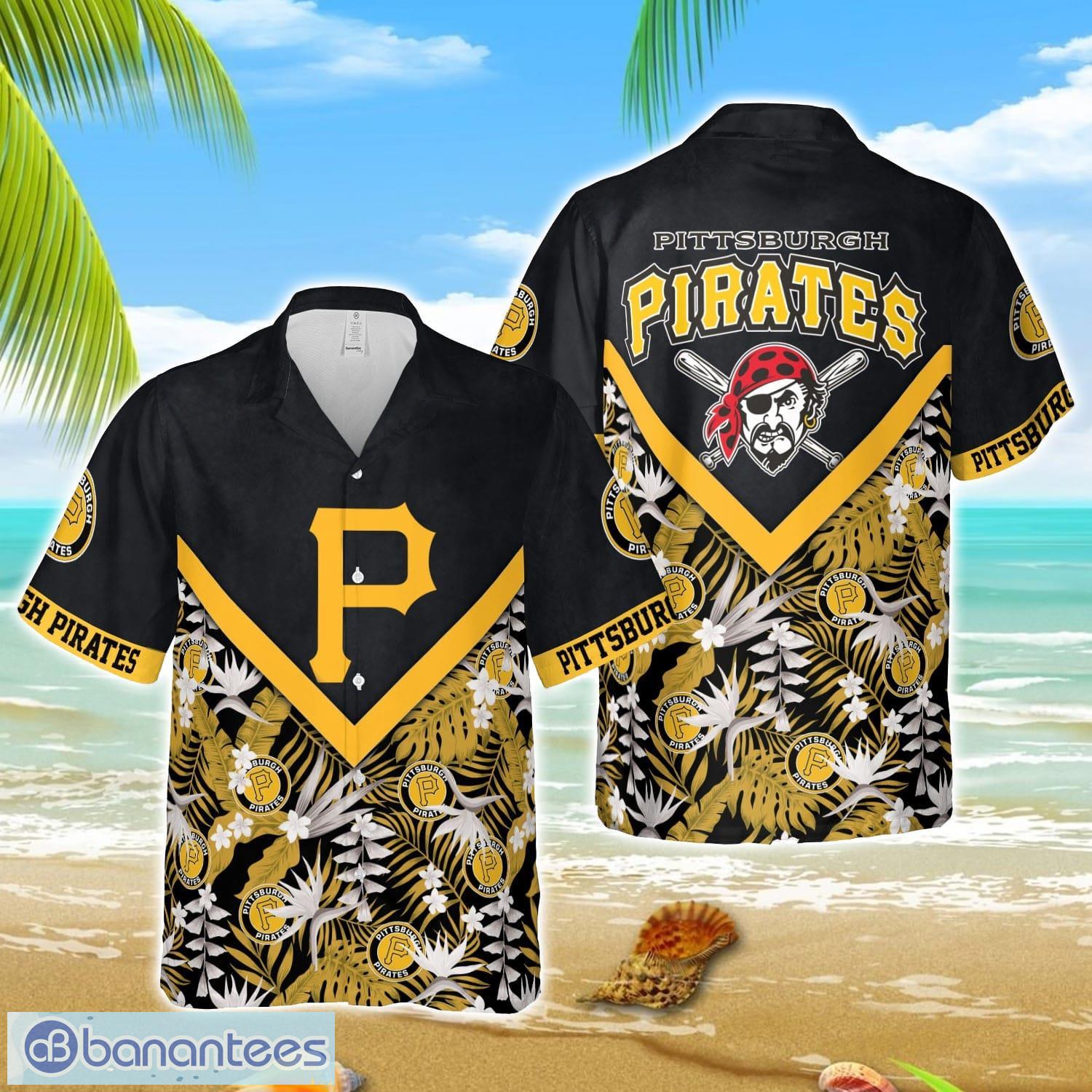 mlb hawaiian pittsburgh pirates team mlb aloha 3d hawaiian shirt image MLB Hawaiian Pittsburgh Pirates Team MLB Aloha 3D Hawaiian Shirt Product Photo 1