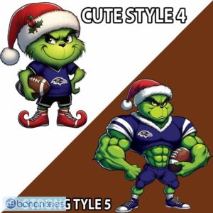 NFL Baltimore Ravens Grinch Style Knitted Christmas Sweater Gift For Adult - NFL Baltimore Ravens New Grinch Ugly Christmas Sweater Photo 4