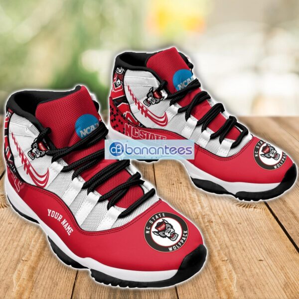NC State Wolfpack Air Jordan 11 Sneakers Custom Name Special Shoes For Fans Product Photo 3