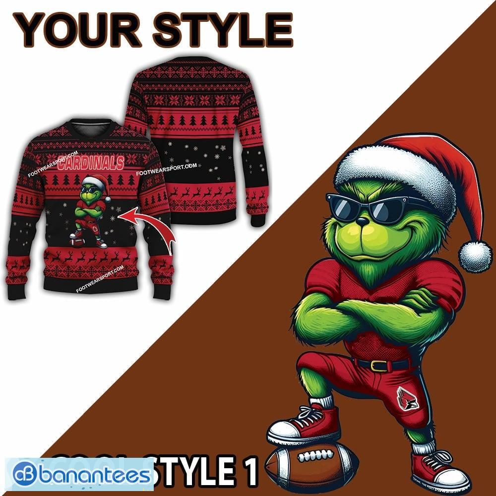 ncaa ball state cardinals grinch style ugly christmas sweater aop gift for adult 1 image NCAA Ball State Cardinals Grinch Style Ugly Christmas Sweater AOP Gift For Adult - NCAA Ball State Cardinals New Grinch Ugly Christmas Sweater Photo 2