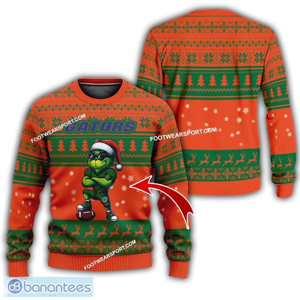 ncaa florida gators new grinch ugly christmas 3d sweater gift for men and women image NCAA Florida Gators New Grinch Ugly Christmas 3D Sweater Gift For Men And Women - NCAA Florida Gators New Grinch Ugly Christmas Sweater Photo 1