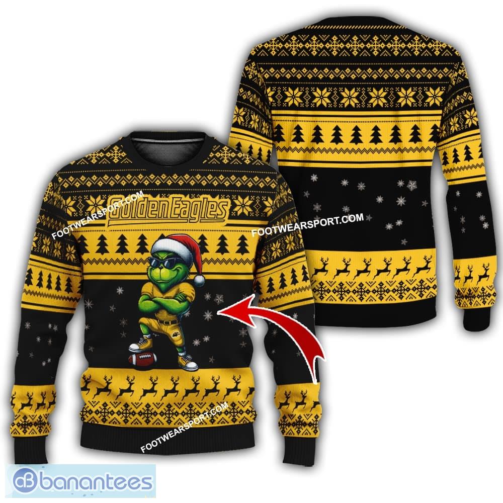 ncaa southern miss golden eagles grinch style knitted christmas sweater gift for adult image NCAA Southern Miss Golden Eagles Grinch Style Knitted Christmas Sweater Gift For Adult - NCAA Southern Miss Golden Eagles New Grinch Ugly Christmas Sweater Photo 1