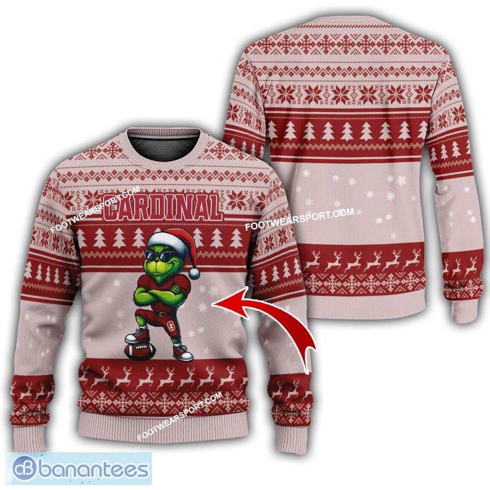 ncaa stanford cardinal new grinch ugly christmas sweater gift for men and women image NCAA Stanford Cardinal New Grinch Ugly Christmas Sweater Gift For Men And Women - NCAA Stanford Cardinal New Grinch Ugly Christmas Sweater Photo 1