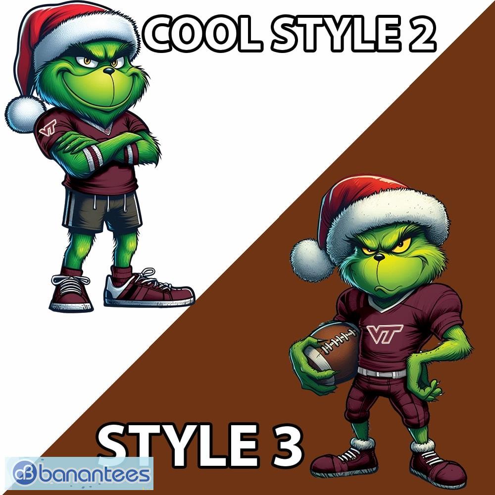 ncaa virginia tech hokies grinch style knitted christmas sweater gift for adult 2 image NCAA Virginia Tech Hokies Grinch Style Knitted Christmas Sweater Gift For Adult - NCAA Virginia Tech Hokies New Grinch Ugly Christmas Sweater Photo 3