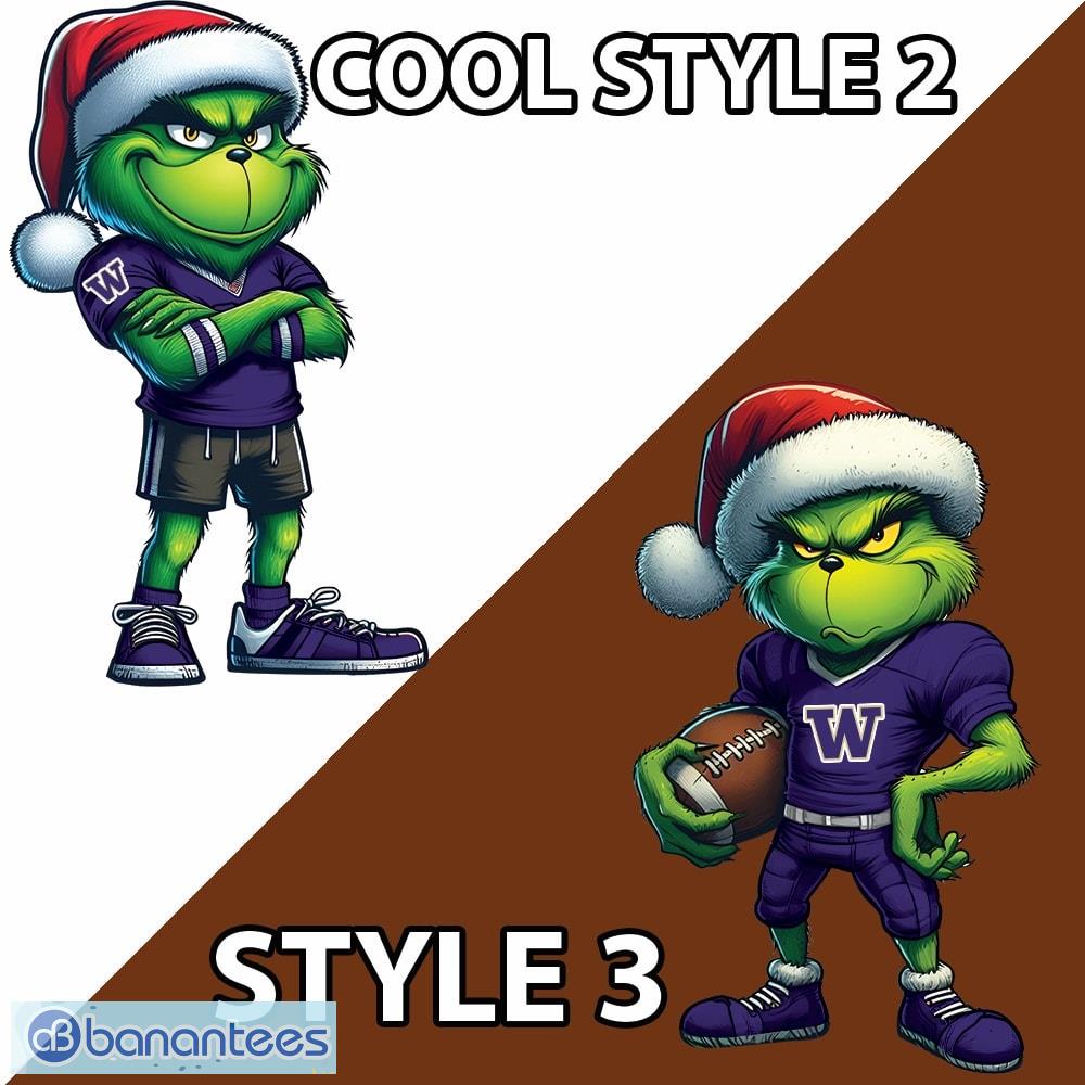 ncaa washington huskies grinch football ugly sweater gift for christmas 2 image NCAA Washington Huskies Grinch Football Ugly Sweater Gift For Christmas - NCAA Washington Huskies New Grinch Ugly Christmas Sweater Photo 3