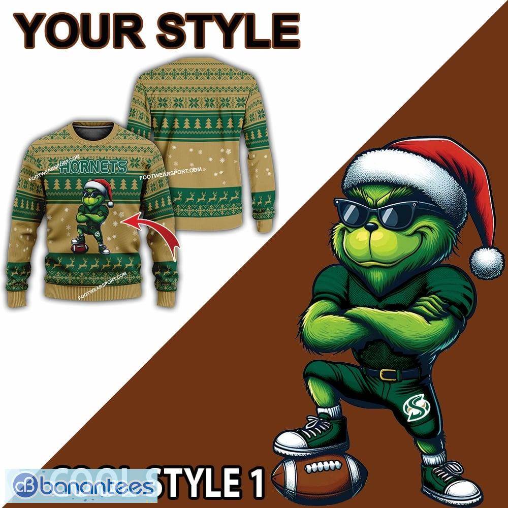 ncaa2 sacramento state hornets grinch football ugly sweater gift for christmas 1 image NCAA2 Sacramento State Hornets Grinch Football Ugly Sweater Gift For Christmas - NCAA2 Sacramento State Hornets New Grinch Ugly Christmas Sweater Photo 2