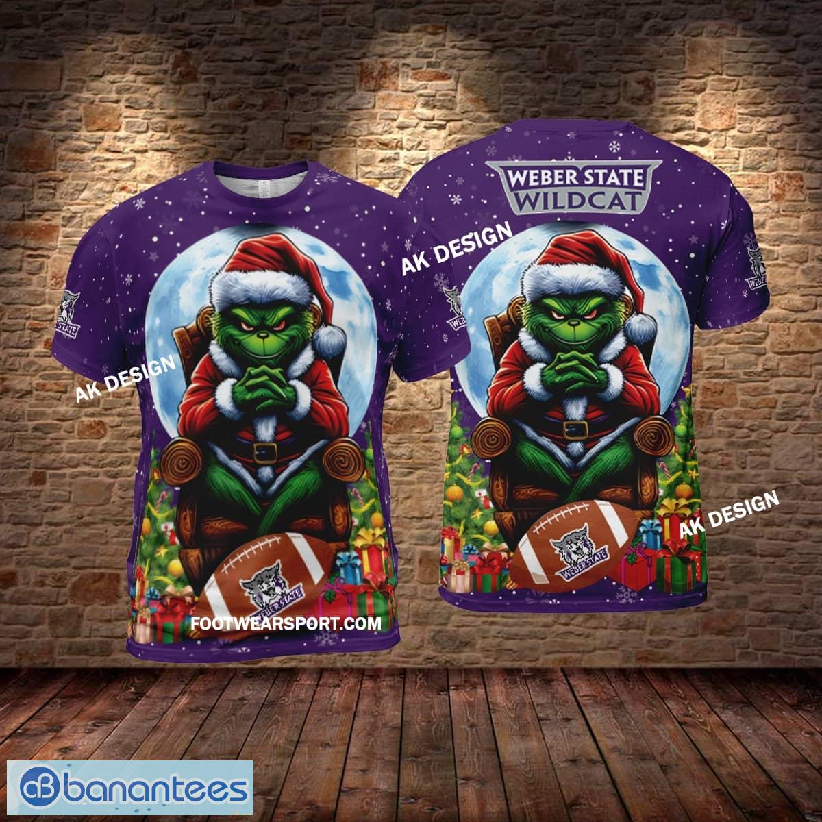ncaa2 weber state wildcats king grinch christmas 3d hoodie tshirt sweater aop 1 image NCAA2 Weber State Wildcats King Grinch Christmas 3D Hoodie, Tshirt, Sweater AOP - NCAA2 Weber State Wildcats King Grinch Christmas 3D Hoodie, Tshirt, Sweater AOP Photo 2