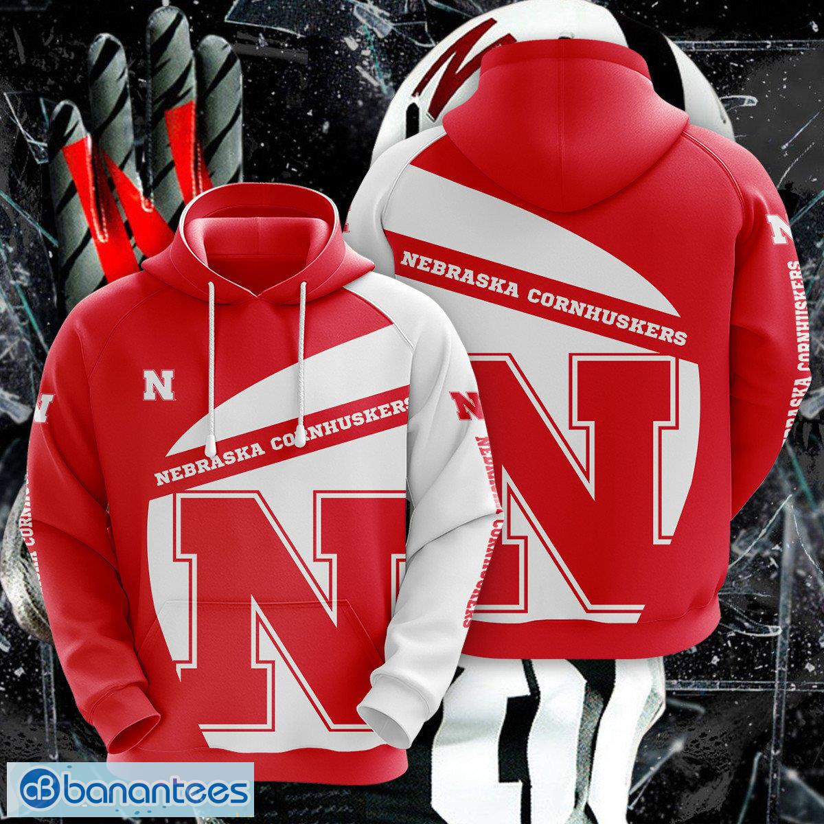 nebraska cornhuskers 3d hoodie for fans new trending all over print image Nebraska Cornhuskers 3D Hoodie For Fans New Trending All OVer Print - Nebraska Cornhuskers 3D Hoodie For Fans New Trending All OVer Print