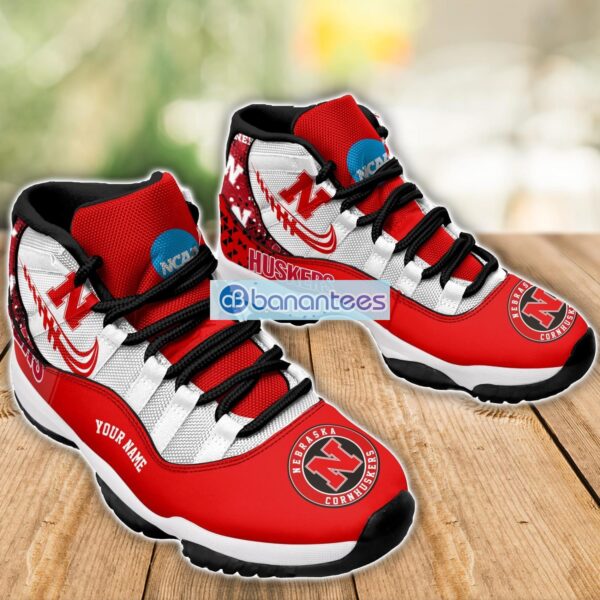 Nebraska Cornhuskers Air Jordan 11 Sneakers Custom Name Special Shoes For Fans Product Photo 3