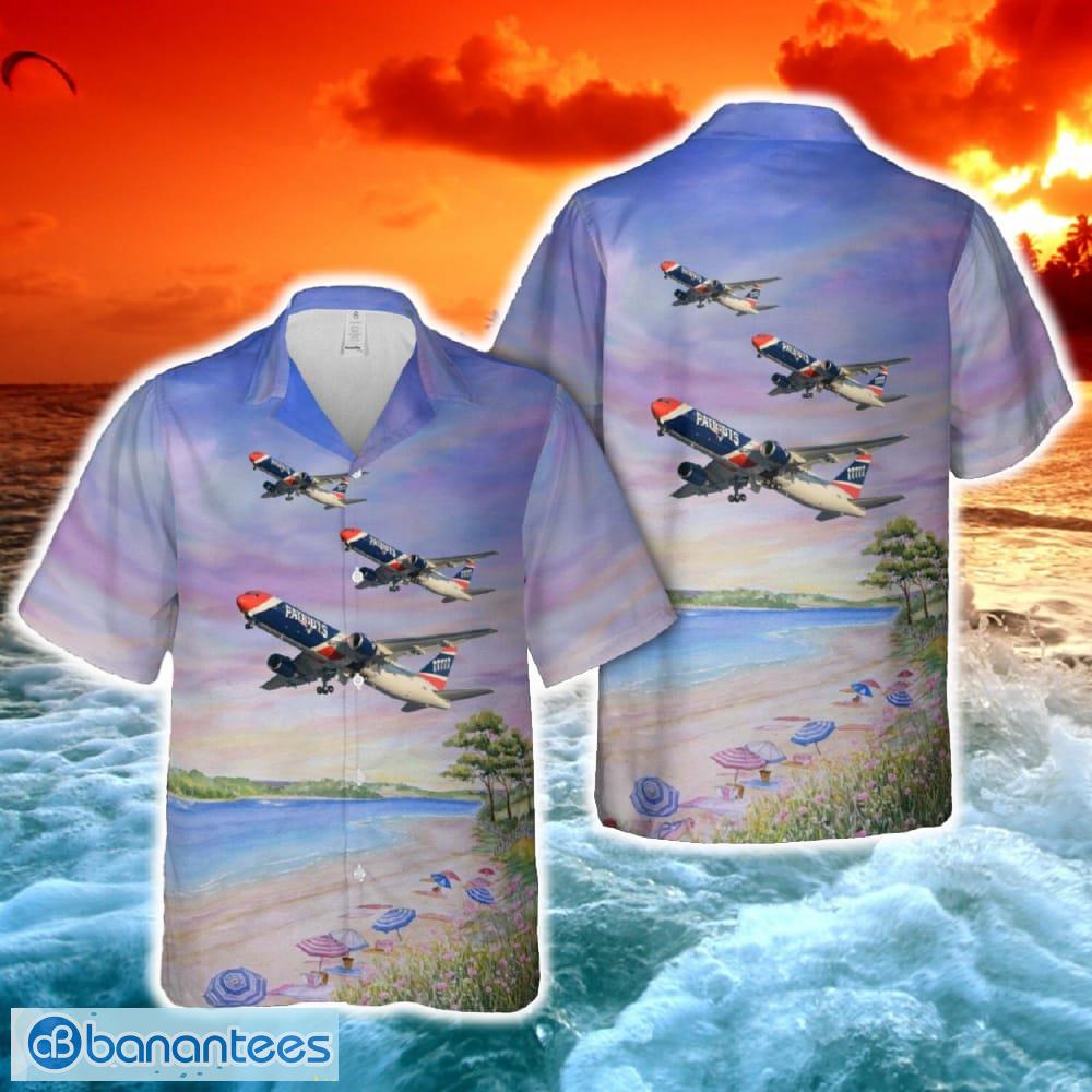 new england patriots boeing 767 n36ne hawaiian shirt summer for beach fans holidays image New England Patriots Boeing 767 N36NE Hawaiian Shirt Summer For Beach Fans Holidays - New England Patriots Boeing 767 N36NE Hawaiian Shirt-1