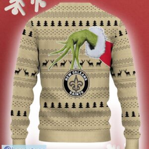 New Orleans Saints Grinch Driving Funny 3D Ugly Christmas Sweater For Men Women - New Orleans Saints Christmas Sweater Grinch Driving Photo 3