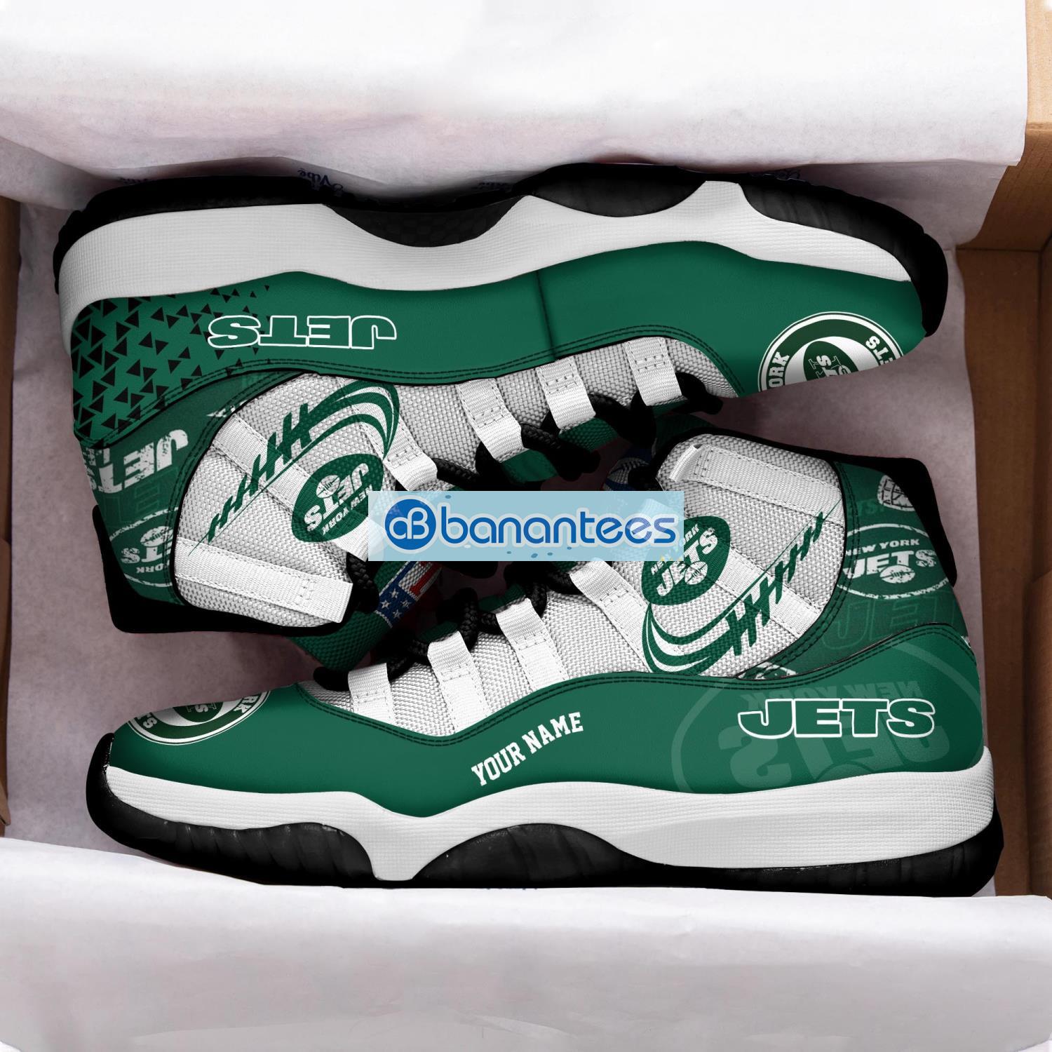 new york jets air jordan 11 sneakers custom name special shoes for fans 1 image New York Jets Air Jordan 11 Sneakers Custom Name Special Shoes For Fans Product Photo 2