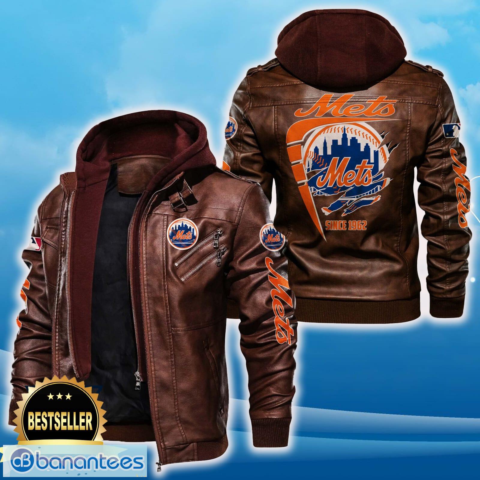 new york mets leather jacket black and brown color for men and women gift fans all over print gift fans 1 image New York Mets Leather Jacket Black And Brown Color For Men And Women Gift Fans All OVer Print Gift Fans - New York Mets Leather Jacket_2