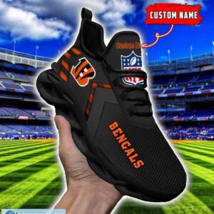 NFL Cincinnati Bengals Ultra Sneakers Personalized Name For Fans Max Soul Shoes Product Photo 1