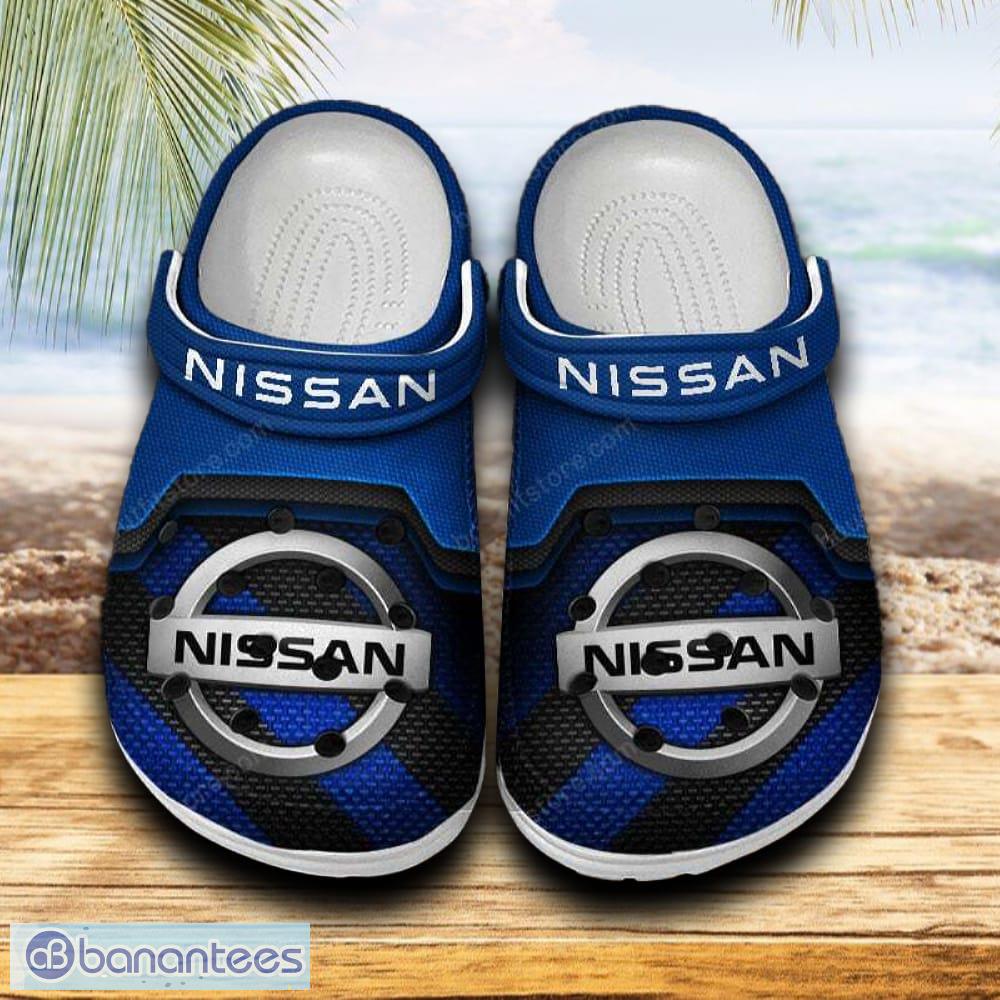 nissan car clog shoes blue color new gift for fans custom name image Nissan Car Clog Shoes Blue Color New Gift For Fans Custom Name - Nissan Car Clog Shoes Blue Color New Gift For Fans Custom Name