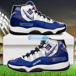 New York Giants Air Jordan 11 Sneakers Custom Name Special Shoes For Fans Product Photo 1