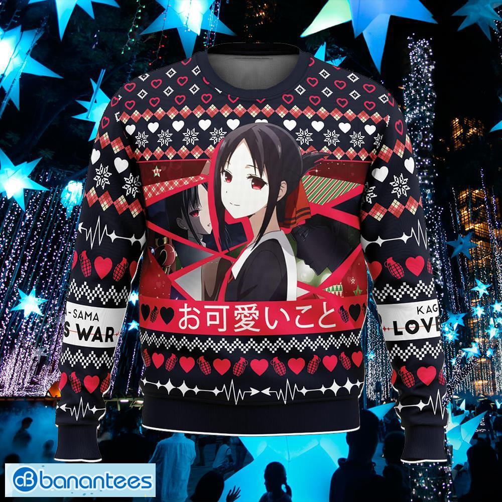 o kawaii koto kaguya sama love is war celebrate ugly christmas sweater gift for men and women image O Kawaii Koto Kaguya-sama Love is War Celebrate Ugly Christmas Sweater Gift For Men And Women - O Kawaii Koto Kaguya-sama Love is War Ugly Christmas Sweater Photo_1