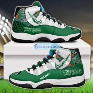 Marshall Thundering Herd Air Jordan 11 Sneakers Custom Name Special Shoes For Fans Product Photo 1