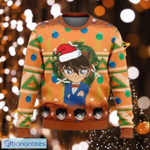 Detective Conan Mistletoe Ugly Xmas 3D Sweater Gift For Men And Women - Detective Conan Ugly Christmas Sweater Photo_1